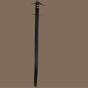 Black & Gold Faux Leather Belt